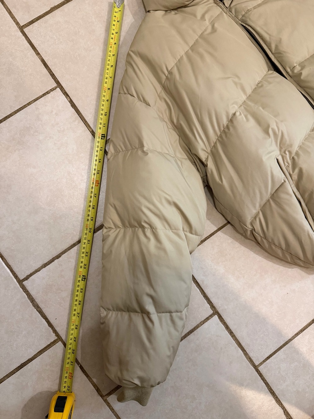 Vintage Polo Ralph Lauren Tan Down Jacket Large - Picture 5 of 7